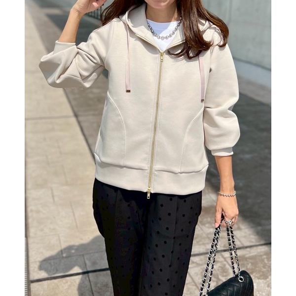 「Emma Taylor」 ジップアップパーカー FREE ライトベージュ レディース