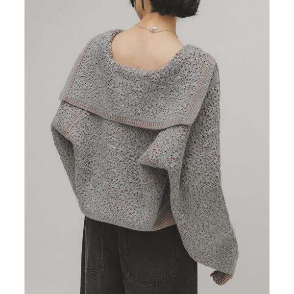 「KBF」 ニットカーディガン ONE グレー レディース