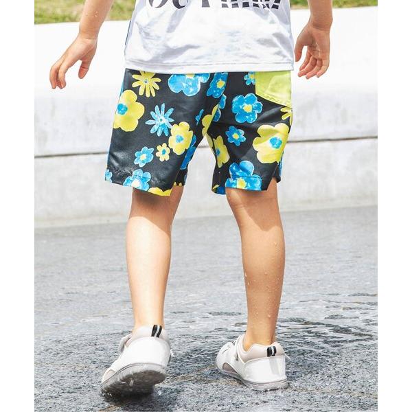 水着 「UVカット水着」無地・総柄わくわくビーチショーツ キッズ 子供 男の子