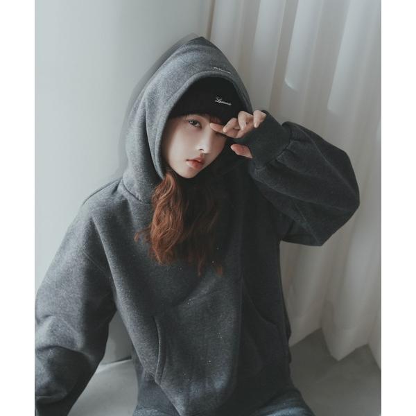 「Lallana」 プルオーバーパーカー FREE グレー レディース