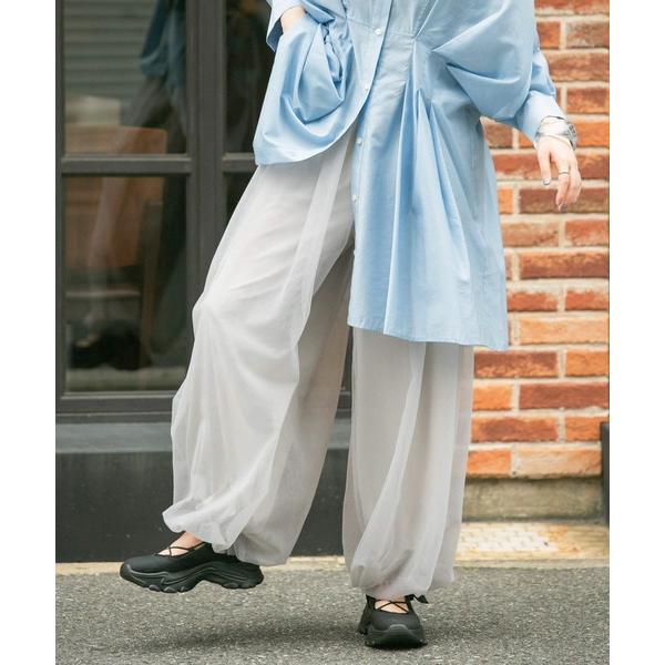 「KBF」 イージーパンツ ONE グレー レディース