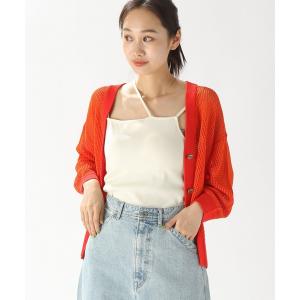 「niko and...」 カーディガン LONG レッド レディース