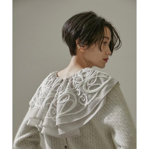 「SALON adam et rope'」 付け襟 FREE ベージュ レディース