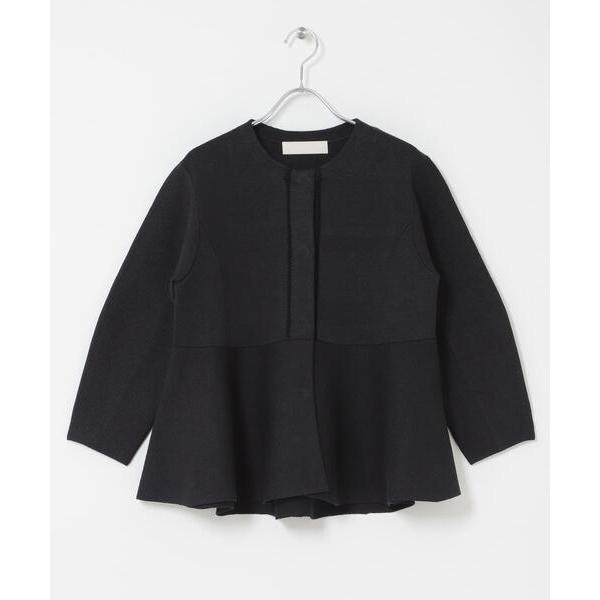 ジャケット ノーカラージャケット MARILYN MOON　PAPER KNIT EMBROIDER...