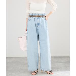 ジーンズ デニム デニムパンツ ブラウジングデニムパンツ レディース