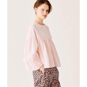 ブラウス シャツ ORCIVAL | コットンポプリン ギャザー長袖シャツ WOMEN レディース