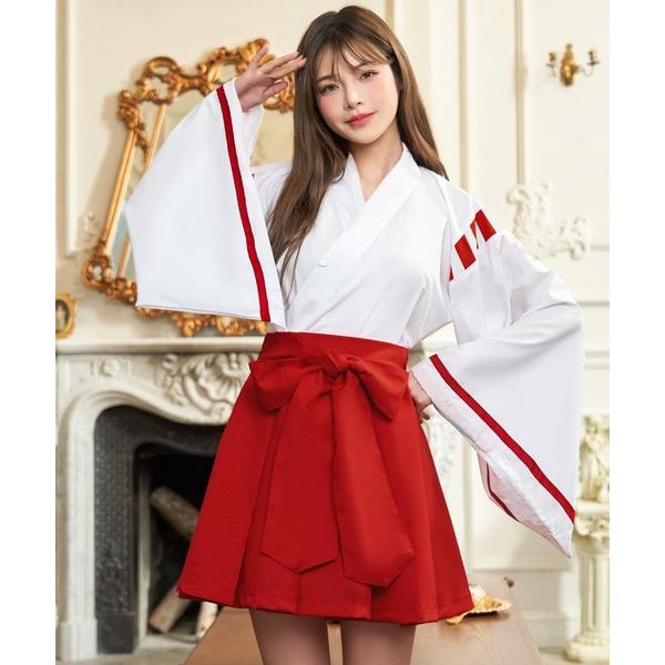 コスプレ 「和装コスプレ2点セット」巫女 ショート丈