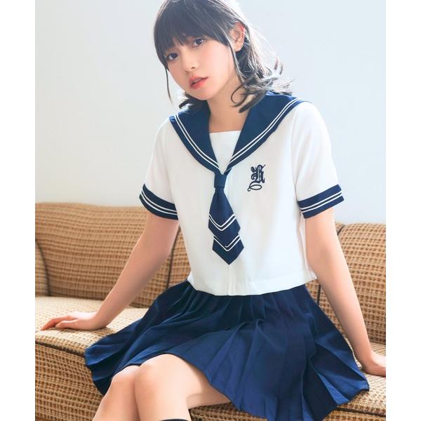 コスプレ 「制服コスプレ3点セット」エチエンヌ学園セーラー服 長袖