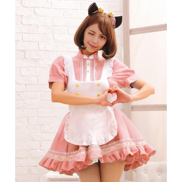 コスプレ 「メイドコス3点セット」プリンセス猫メイド 半袖