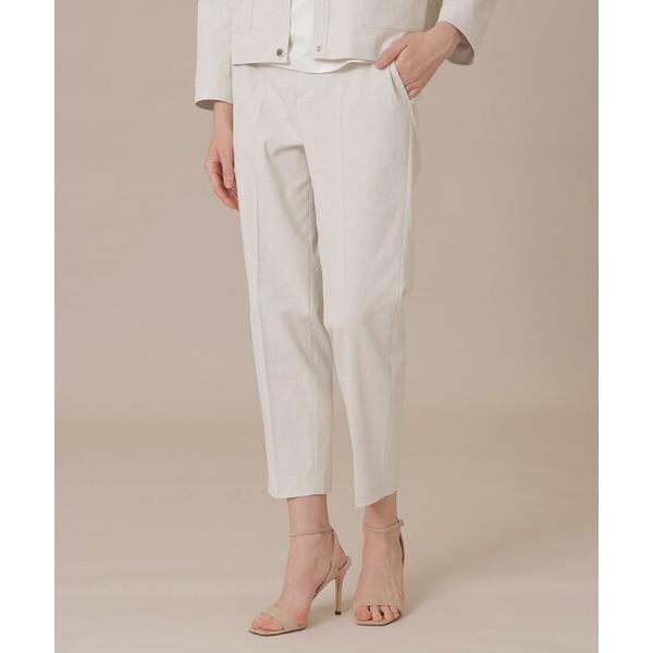 パンツ 「婦人画報4月号掲載」コットンリネンブレンドオックスパンツ レディース