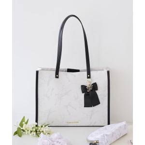 トートバッグ すずらんプリントスクエアトートバッグ レディース