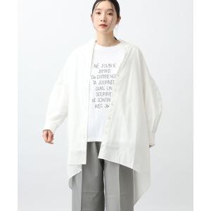 ブラウス シャツ 「natural by clip」バンドカラーシャツチュニック レディース