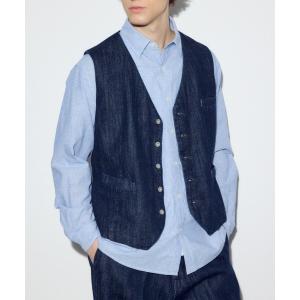 ベスト ジレ リラックスデニムベスト メンズ