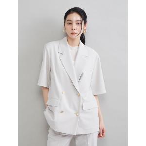 ジャケット テーラードジャケット 「ＵＶカット」金釦ハーフスリーブジャケット レディース