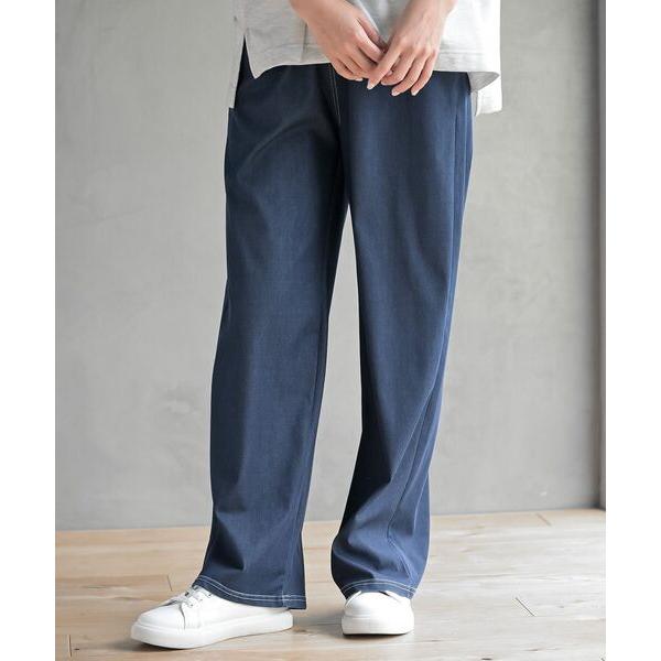 ジーンズ デニム デニムパンツ カットデニムイージーパンツ レディース