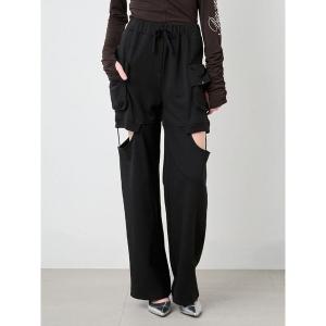 スウェットパンツ ジャージ Slit Design Sweat Pants/スリットデザイン スウェットパンツ レディース