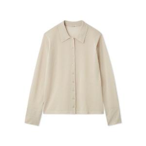 ニット セーター シアーニットシャツ レディース