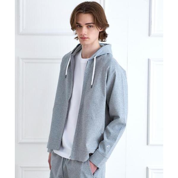 パーカー 「接触冷感／セットアップ可」ドライタッチ ハイカウントジップアップパーカ メンズ