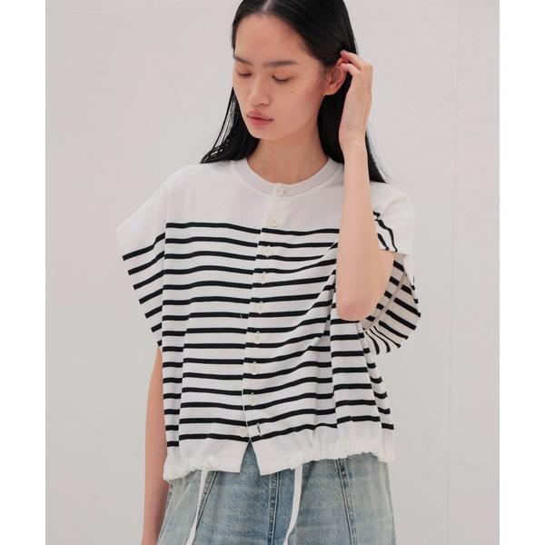 ニット セーター uca / Cool touch stripe vest CD(クールタッチストラ...