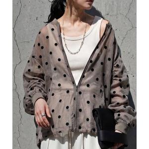 ブルゾン アウター ドット柄 シアー ブルゾン レディース｜ZOZOTOWN Yahoo!店