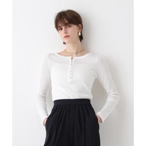 tシャツ テレコヘンリーネックプルオーバー レディース