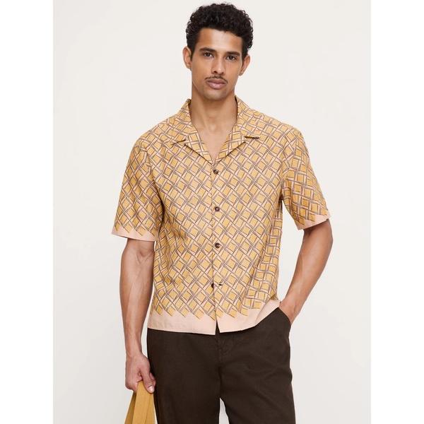 シャツ リラックスフィット コットンスラブ リゾートシャツ メンズ