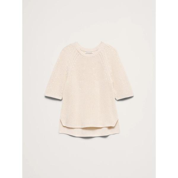 ニット セーター コットン パフスリーブ セーター レディース