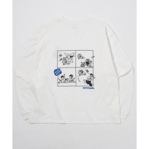 tシャツ 4 comic long tee / 4コマロンT メンズ レディース