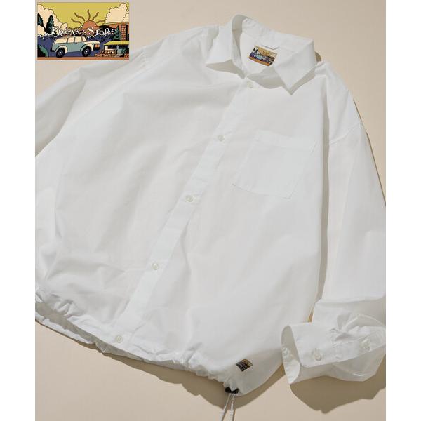 シャツ ビッグシルエット タイプライター スピンドルレギュラーカラーシャツ メンズ