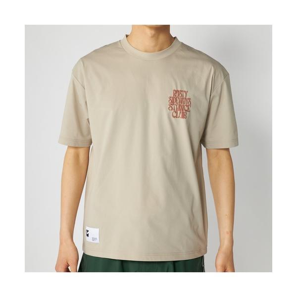 tシャツ RUSTY ラスティ 吸汗速乾 ストレッチ 発泡プリント ロゴT 半袖 UVカット Tシャ...
