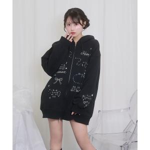 パーカー EMOJIジップパーカー レディース