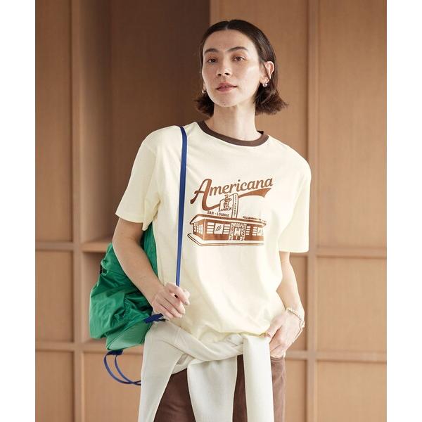 tシャツ 「WEB限定/別注」「Americana」リンガーTシャツ レディース