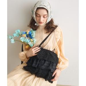 トートバッグ フリルティアードトートバッグ レディース