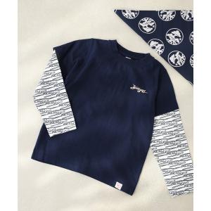tシャツ バンダナ付き 重ね着風 長袖Ｔシャツ キッズ 子供服 男の子 女の子