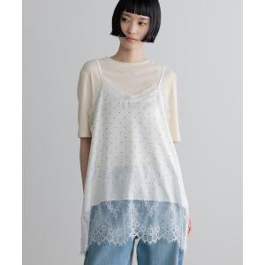 tシャツ サテンレースキャミ 664226 レディース