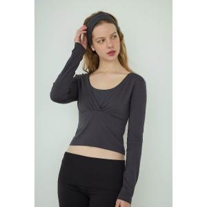tシャツ Cachecoeur Long Sleeve Top /カシュクールトップス レディース