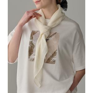 ストール マフラー ビジューエアリーストール レディース
