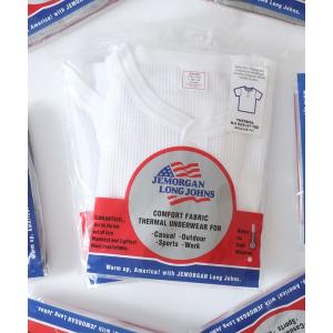 tシャツ JEMORGAN/ジェーイーモーガン 無地 ワッフル フライス ヘンリーネック 半袖Tシャツ/1P パックT/レディース メンズ