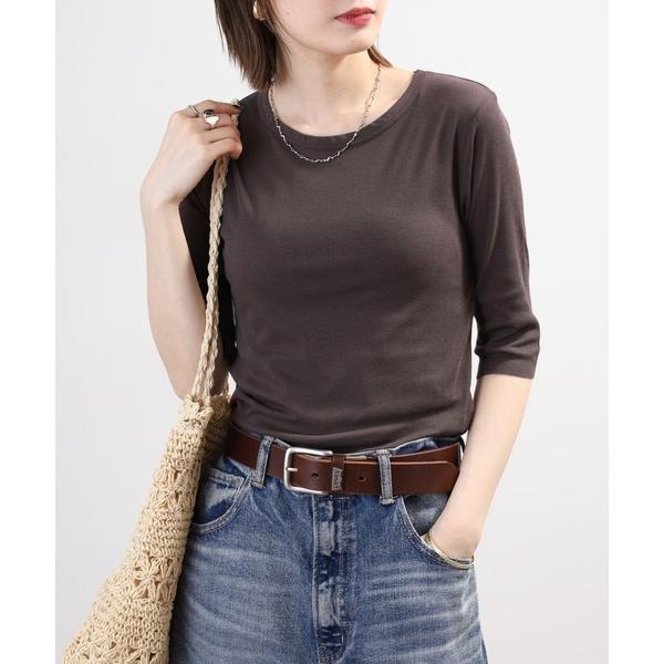 tシャツ ロングTシャツ 半端袖 レディース