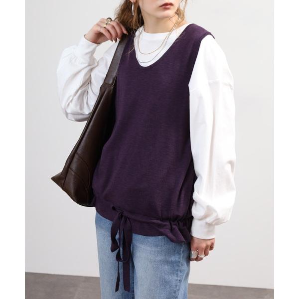 ベスト ジレ ニットベスト レディース