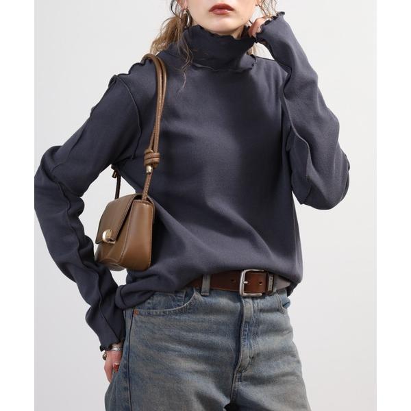 tシャツ ハイネック長袖Tシャツ レディース