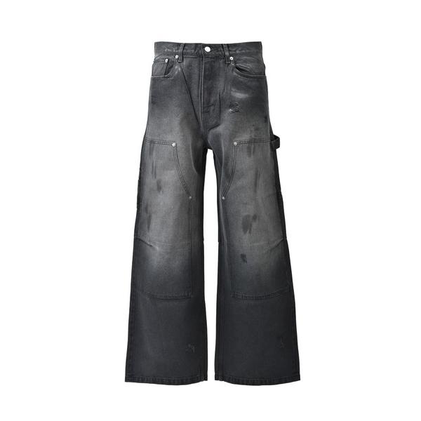ジーンズ COATING DOUBLE KNEE DENIM PANTS メンズ レディース
