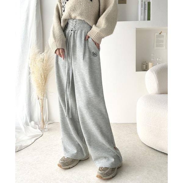 「Java」 イージーパンツ SMALL グレー レディース