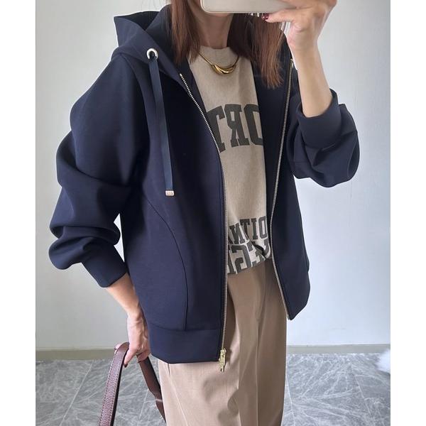 「Emma Taylor」 ジップアップパーカー FREE ネイビー レディース