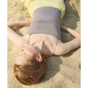 キャミソール カップ付きベアキャミソール　ベアトップ