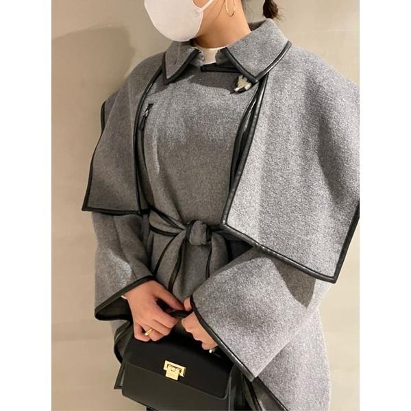 「SNIDEL」 ポンチョ ONE SIZE グレー レディース