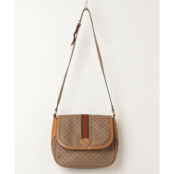 「GUCCI」 シェリーライン インターロッキング GG ショルダーバッグ - ブラウン レディース