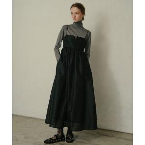 「LE CIEL BLEU」 キャミソールワンピース 38 ブラック レディース