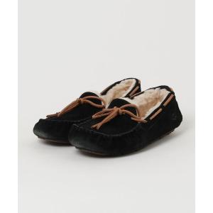「UGG」 モカシンシューズ 24cm ブラック レディース