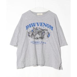 「MERLOT」 半袖Tシャツ FREE グレー レディース